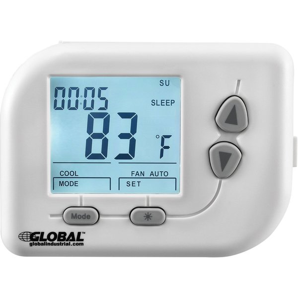 Global Industrial 24 VAC Non-Programmable Thermostat, Heat, Cool, Off, Auto 246116